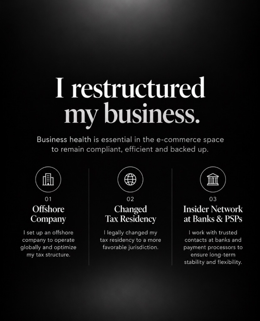 I restructured my business - Primos Group Framework